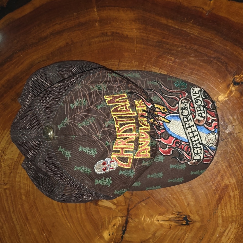 Christian audigier hat vintage death from abone adulto one size cap